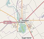 Map thumbnail of Potsdam, New York from OSM